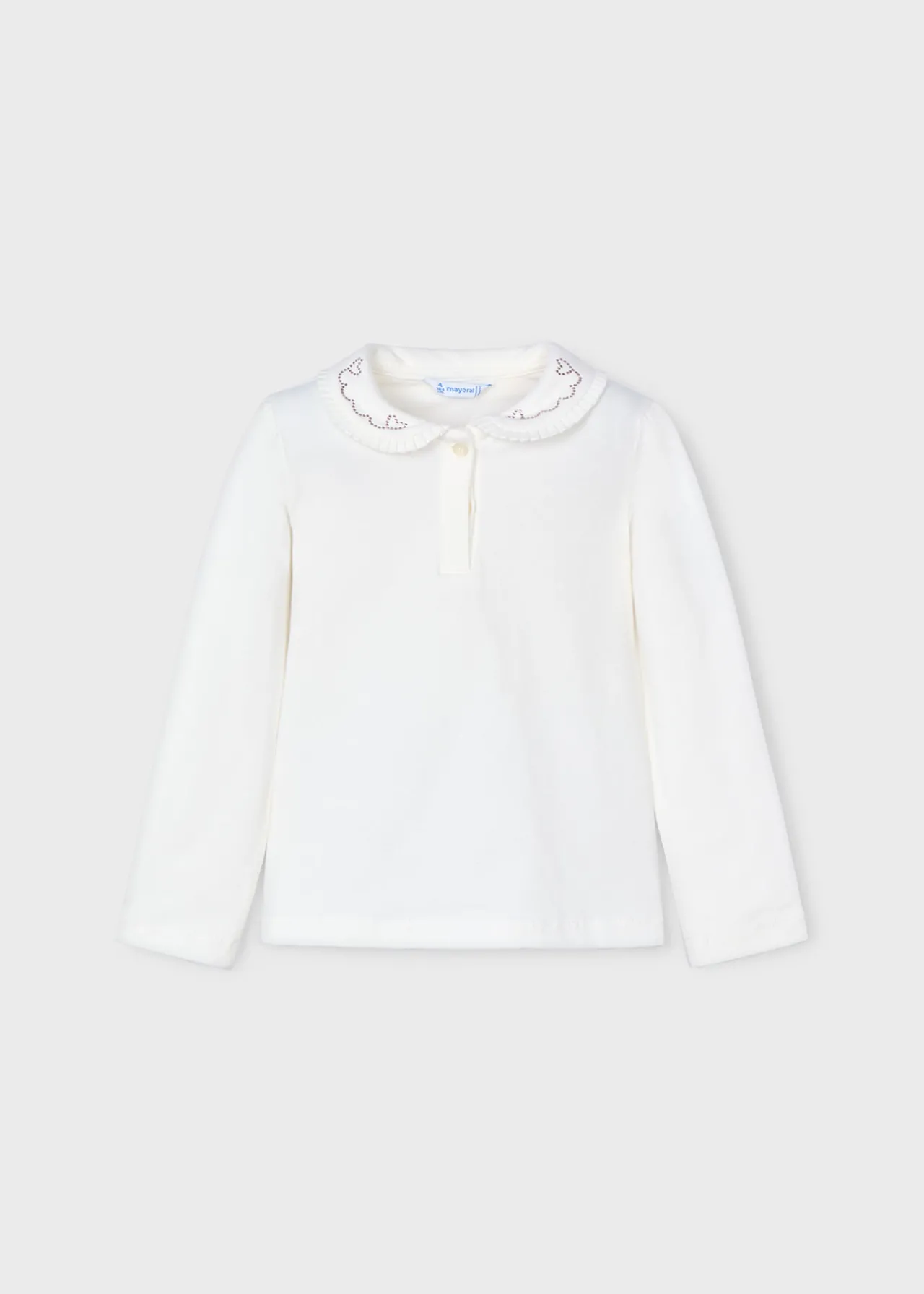 Polo colletto decorato bambina^Mayoral Outlet