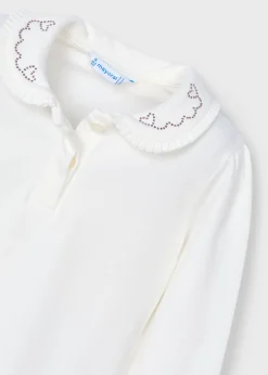 Polo colletto decorato bambina^Mayoral Outlet