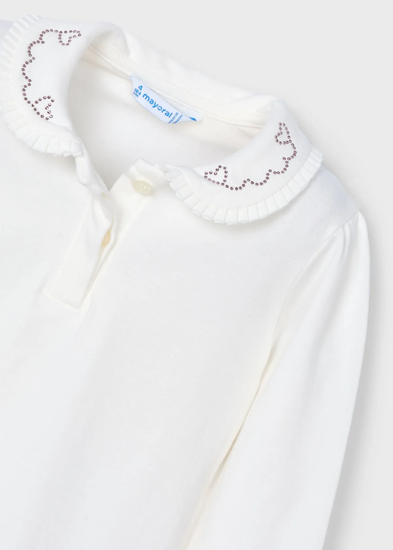Polo colletto decorato bambina^Mayoral Outlet