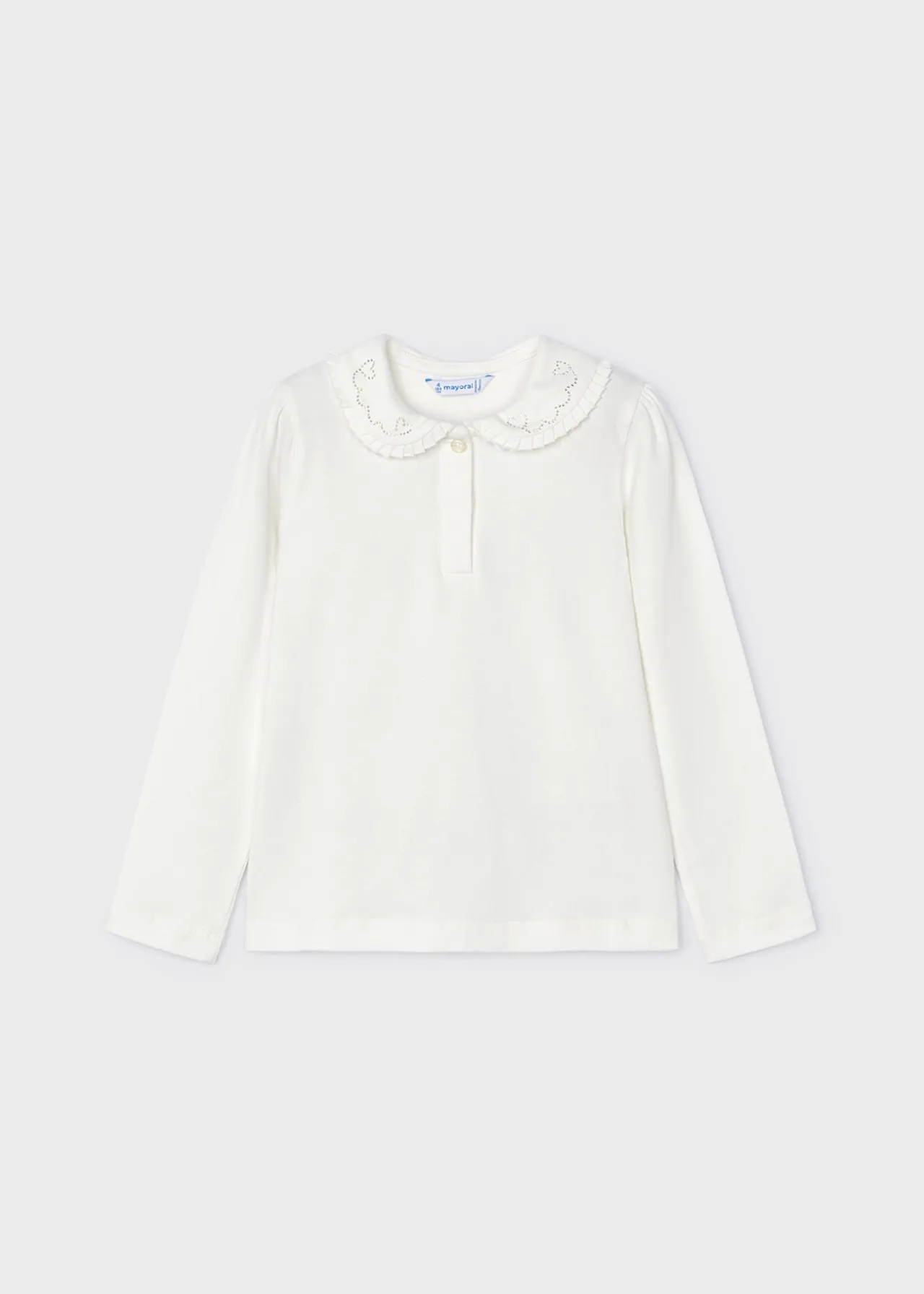 Polo colletto decorato bambina^Mayoral Clearance