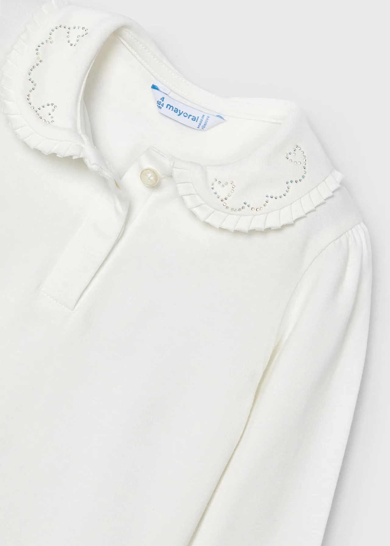 Polo colletto decorato bambina^Mayoral Clearance