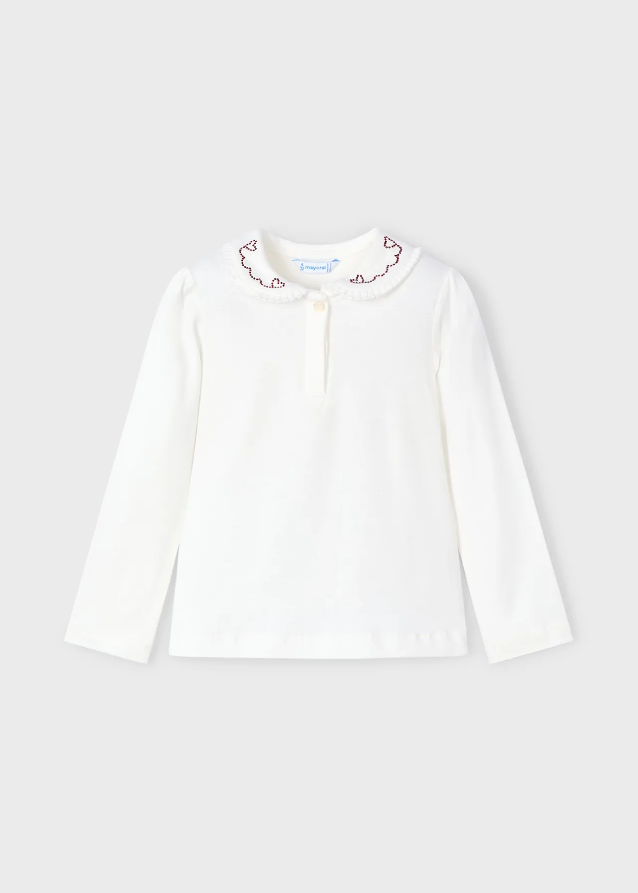 Polo colletto decorato bambina^Mayoral Discount