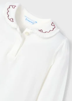 Polo colletto decorato bambina^Mayoral Discount