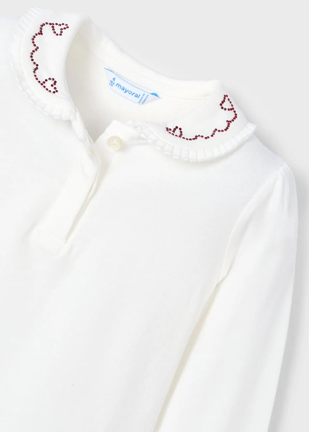 Polo colletto decorato bambina^Mayoral Discount