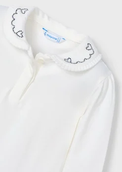 Polo colletto decorato bambina^Mayoral Fashion