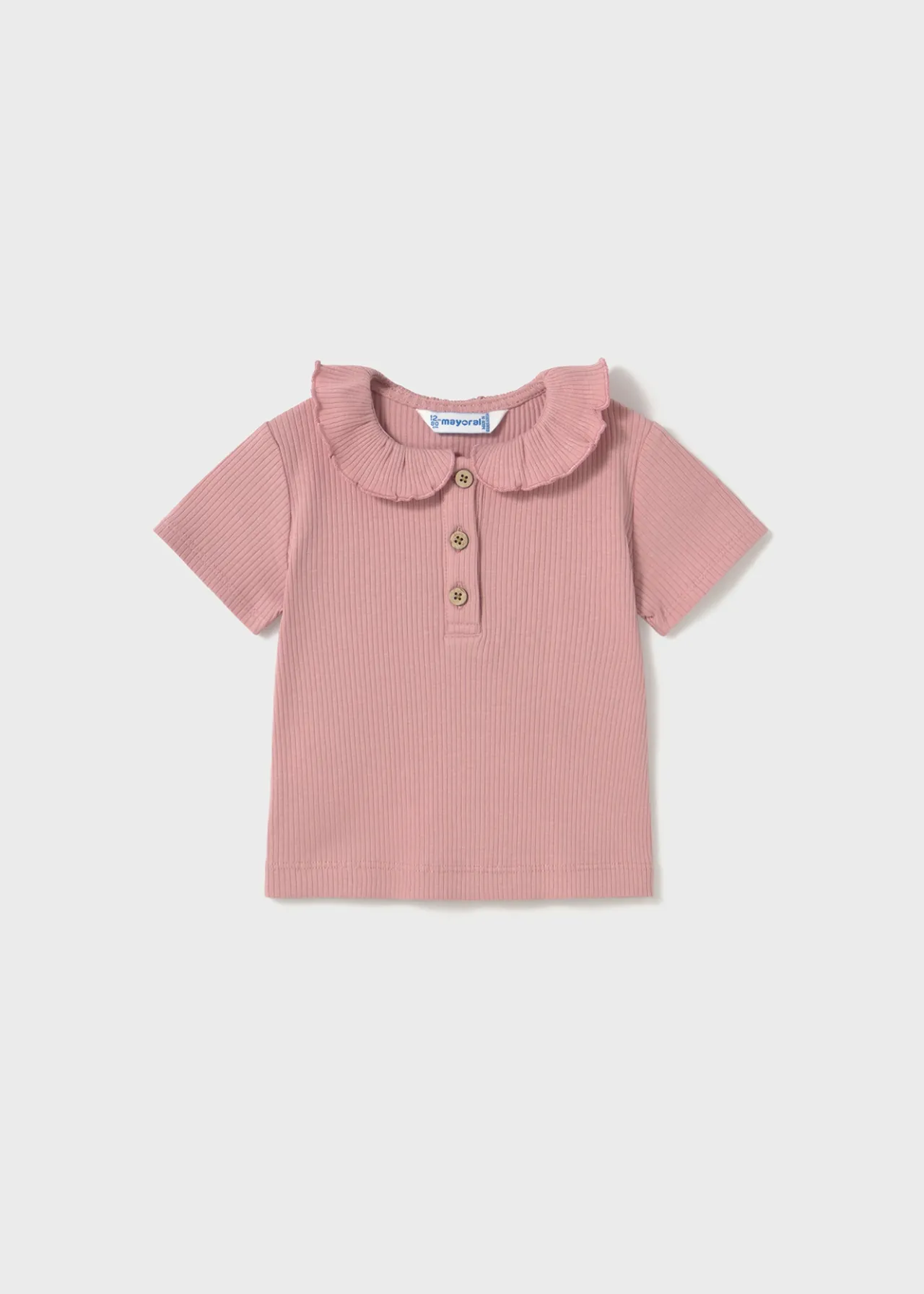 Polo costine colletto volant neonata^Mayoral Best