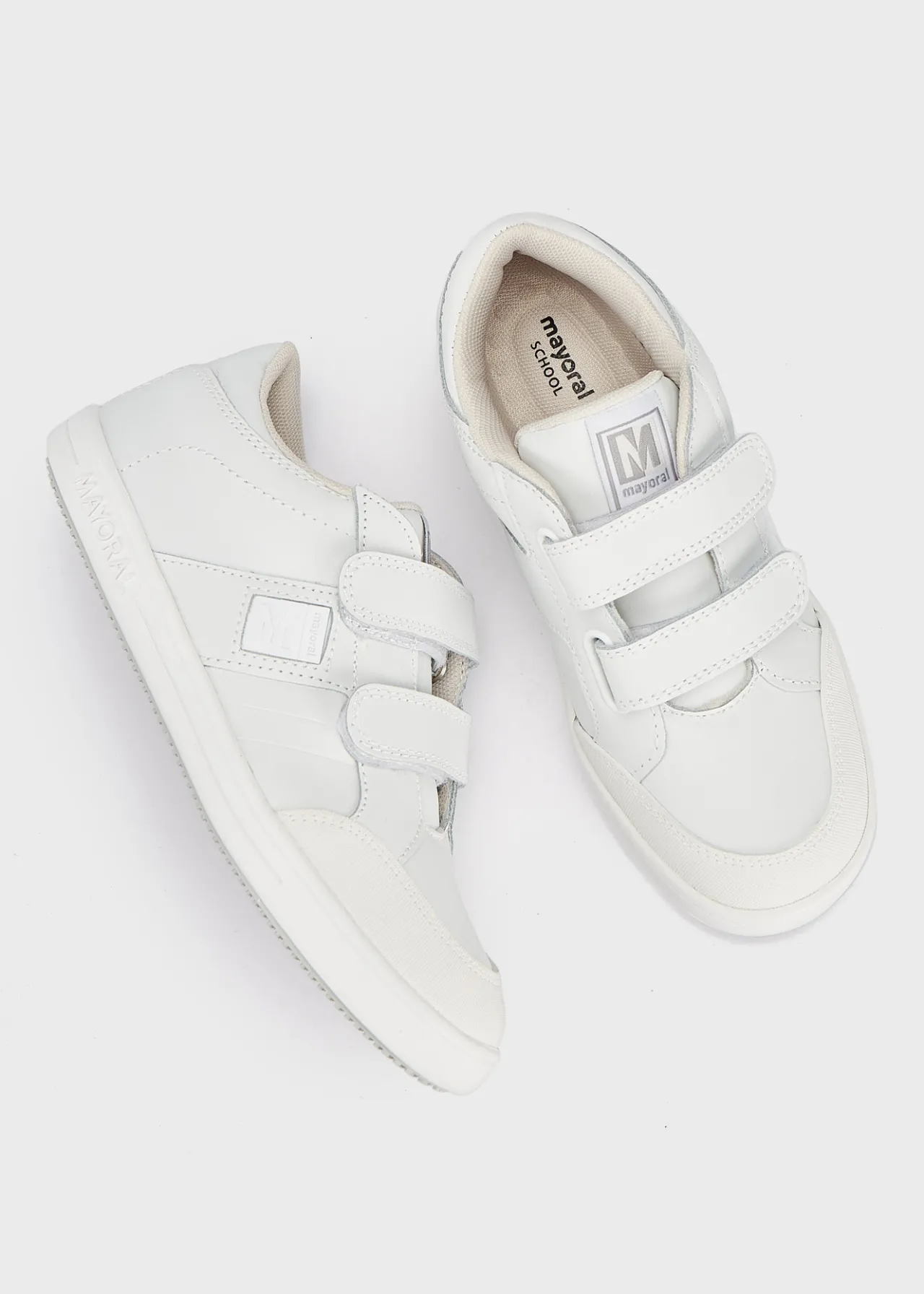 Scarpe sportive pelle con doppia chiusura velcro bambino^Mayoral Cheap