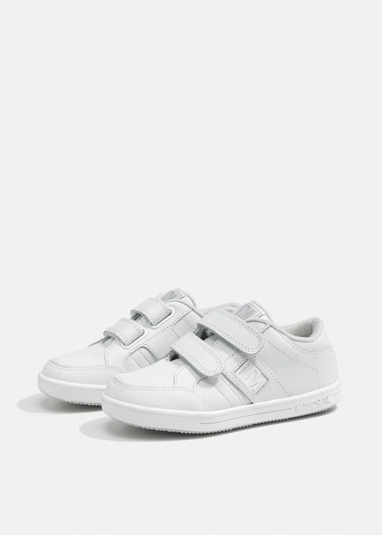 Scarpe sportive pelle con doppio velcro bambino^Mayoral Cheap