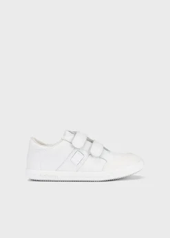 Scarpe sportive pelle con doppio velcro bambino^Mayoral Cheap