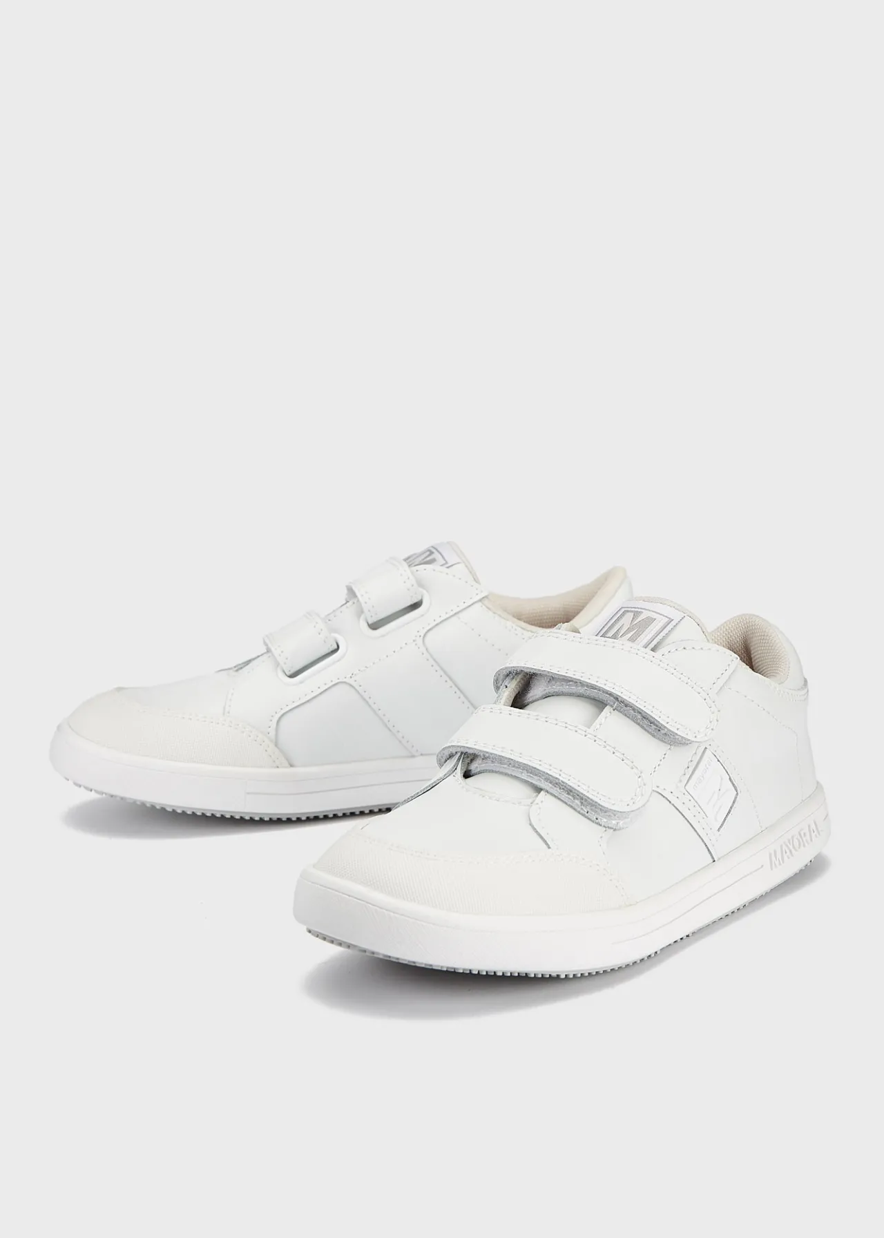 Scarpe sportive pelle con doppio velcro bambino^Mayoral Cheap