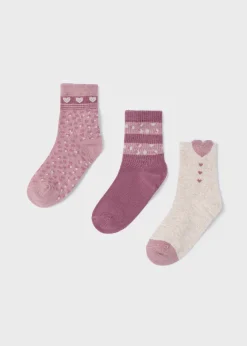 Set 3 calze cuori bambina^Mayoral Cheap