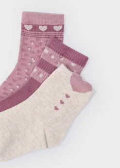 Set 3 calze cuori bambina^Mayoral Cheap