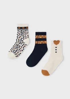 Set 3 calze cuori bambina^Mayoral Cheap