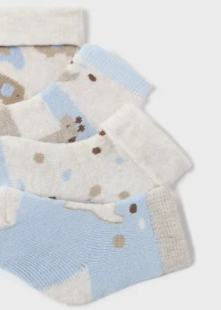 Set 4 calzini animaletti neonato^Mayoral Sale