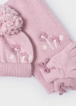 Set 3 pezzi sciarpa fiore bambina^Mayoral Best