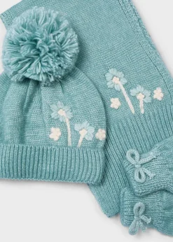 Set 3 pezzi sciarpa fiore bambina^Mayoral Cheap
