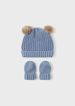 Set cappello e manopole in maglia neonato^Mayoral Cheap
