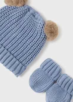Set cappello e manopole in maglia neonato^Mayoral Cheap