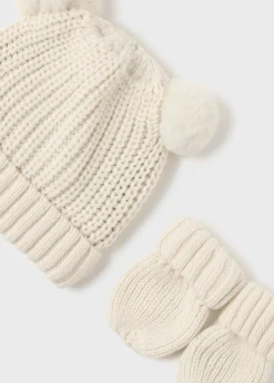 Set cappello e manopole in maglia neonato^Mayoral Flash Sale