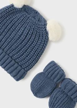 Set cappello e manopole in maglia neonato^Mayoral Sale