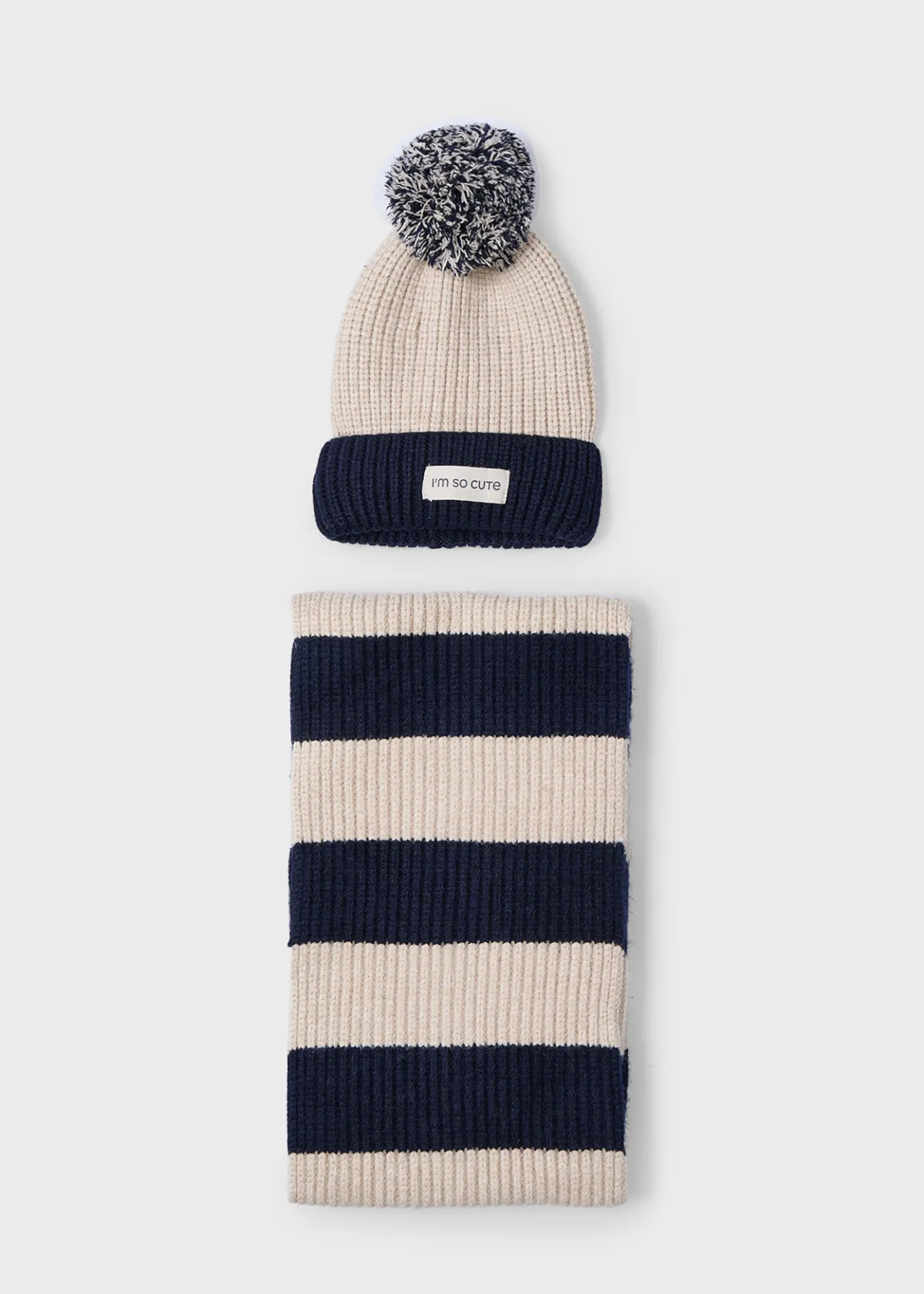 Set cappello e sciarpa righe bambina^Mayoral Sale