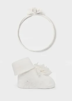 Set fascia e calzini fiore neonata^Mayoral Shop