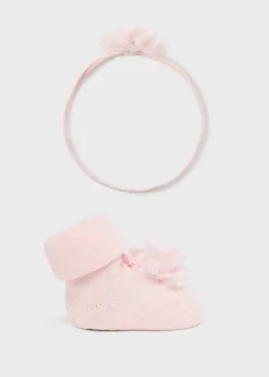 Set fascia e calzini fiore neonata^Mayoral Fashion