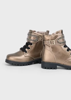 Stivaletti biker glitter bambina^Mayoral Flash Sale