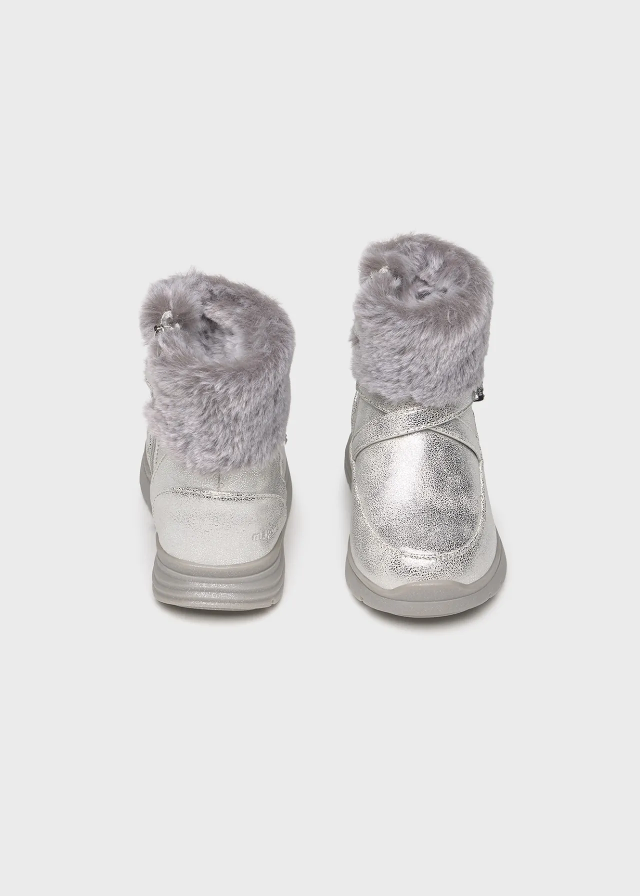 Stivaletti effetto metallizzato neonata^Mayoral Fashion