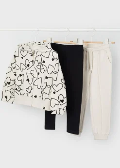 Tuta 2 pantaloni cuori bambina^Mayoral New