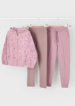 Tuta 2 pantaloni cuori bambina^Mayoral Cheap