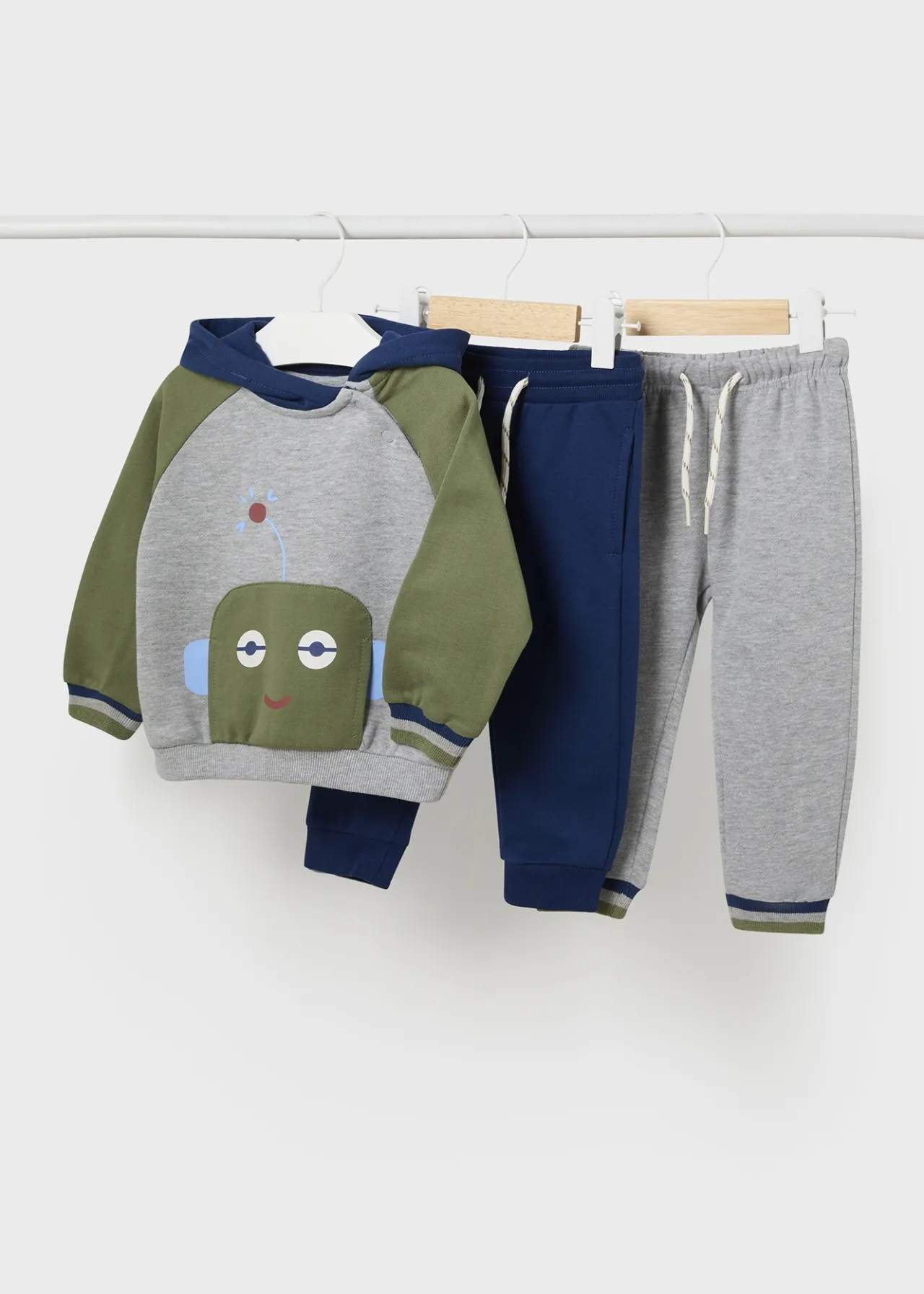 Tuta 2 pantaloni robot neonato^Mayoral Flash Sale