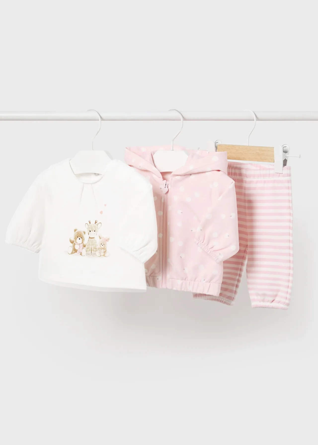 Tuta 3 pezzi animaletti neonata^Mayoral Store