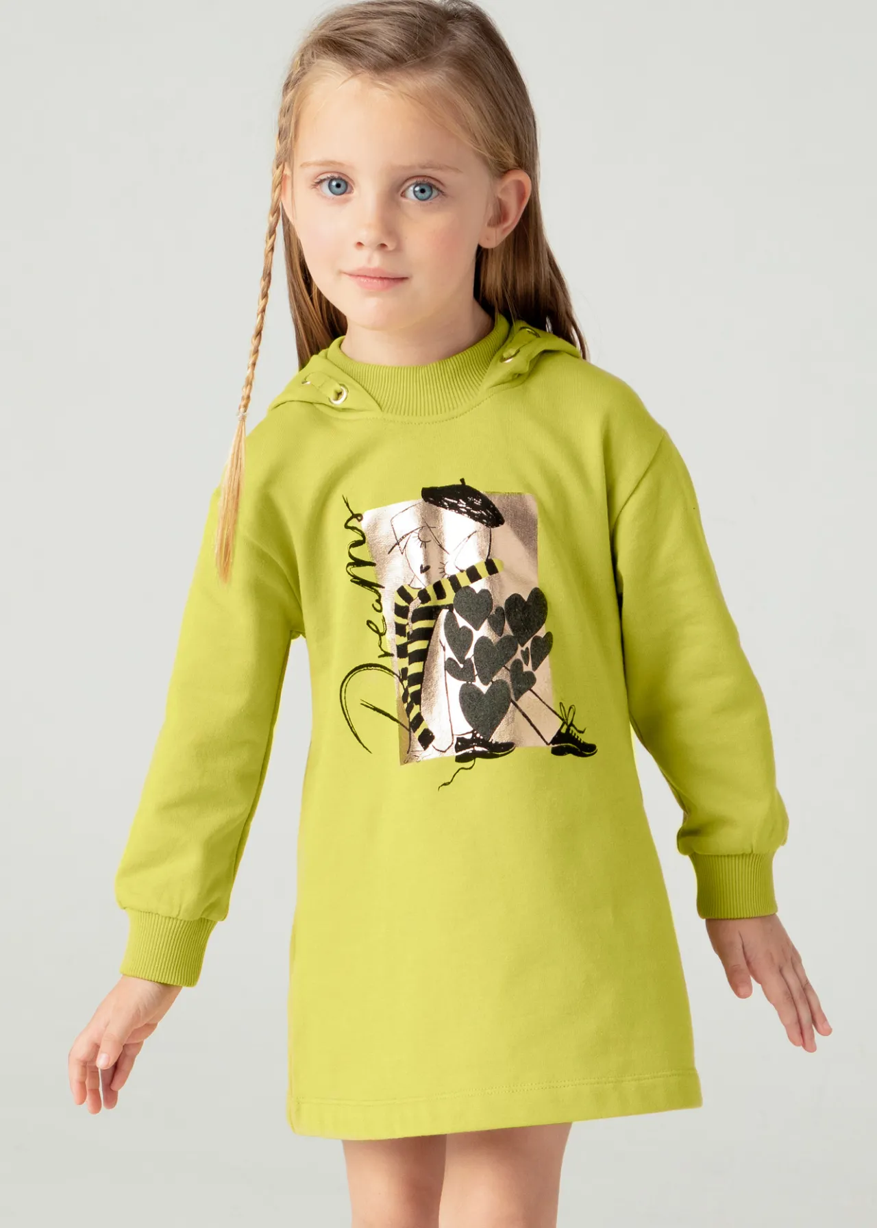 Vestito cappuccio casual bambina^Mayoral Store