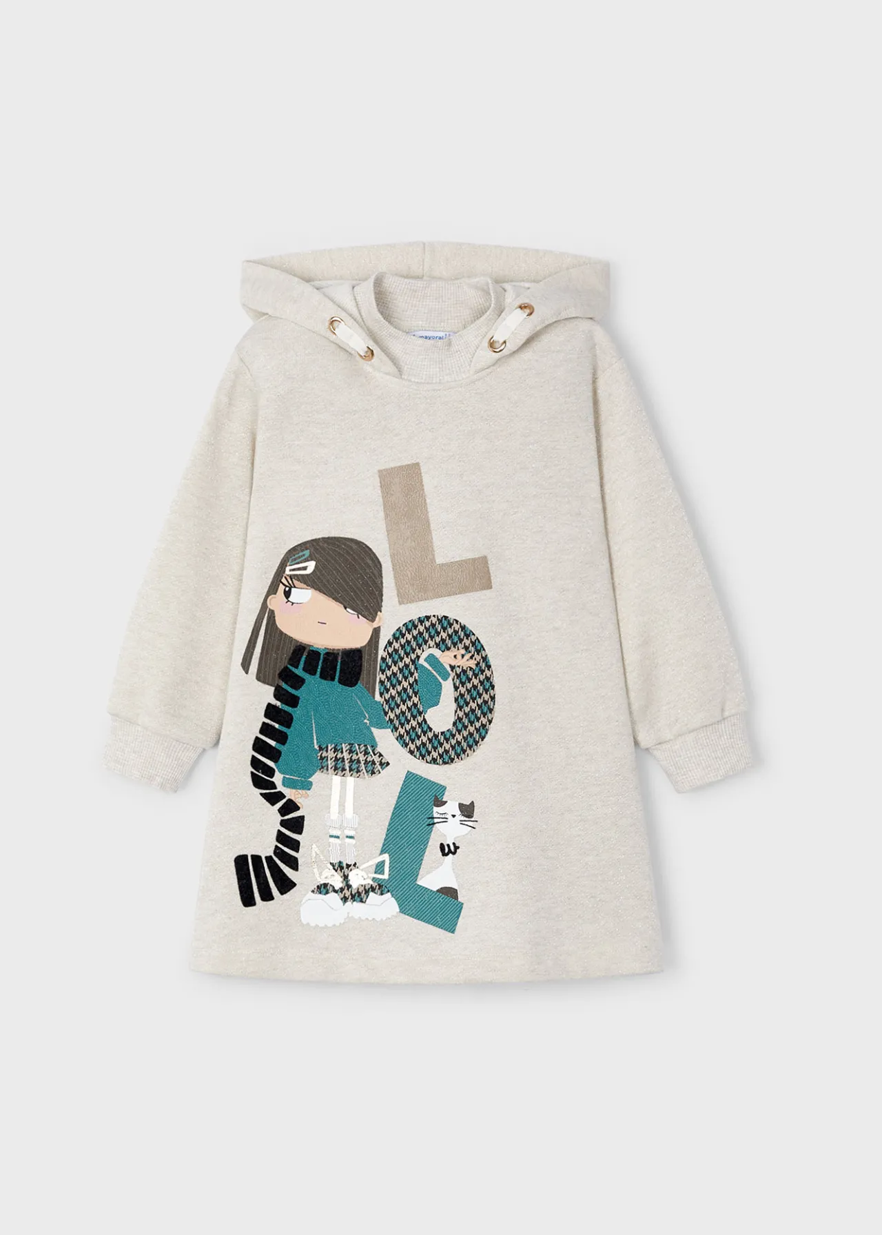 Vestito cappuccio casual bambina^Mayoral Cheap
