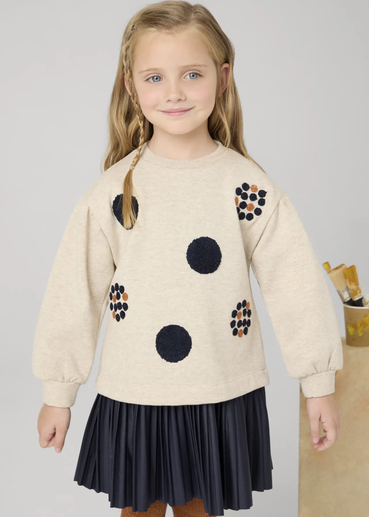 Vestito con felpa bambina^Mayoral Sale