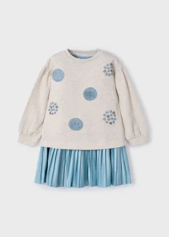 Vestito con felpa bambina^Mayoral Best
