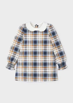 Vestito felpato quadri bambina^Mayoral Cheap