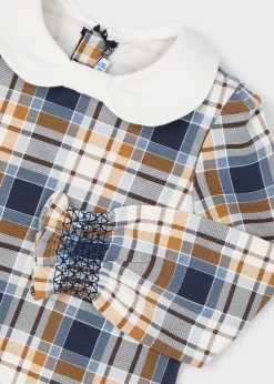 Vestito felpato quadri bambina^Mayoral Cheap
