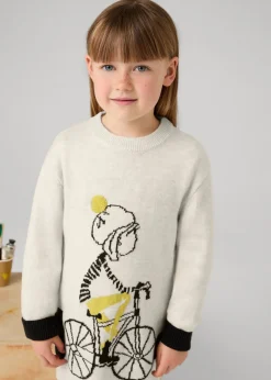 Vestito in maglia bicicletta bambina^Mayoral Best