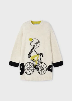Vestito in maglia bicicletta bambina^Mayoral Best