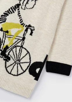 Vestito in maglia bicicletta bambina^Mayoral Best