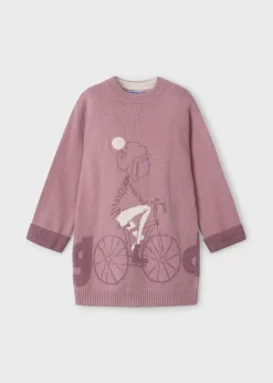 Vestito in maglia bicicletta bambina^Mayoral Online