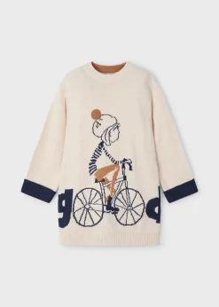 Vestito in maglia bicicletta bambina^Mayoral Discount