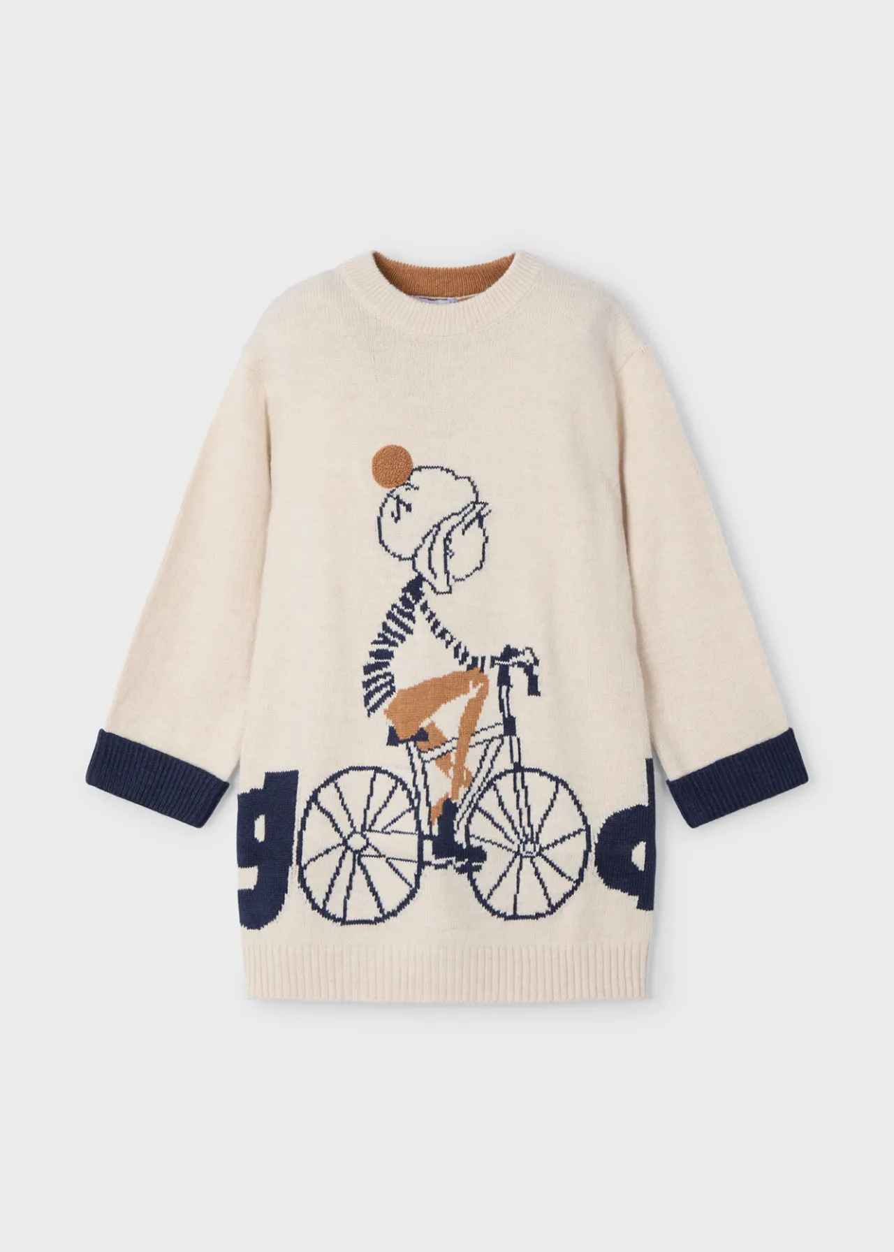 Vestito in maglia bicicletta bambina^Mayoral Discount