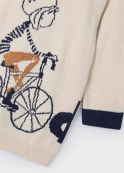 Vestito in maglia bicicletta bambina^Mayoral Discount