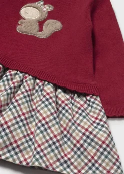 Vestito in maglia scoiattolo neonata^Mayoral New