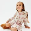 Vestito jacquard fiori bambina^Mayoral Fashion