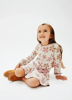 Vestito jacquard fiori bambina^Mayoral Fashion