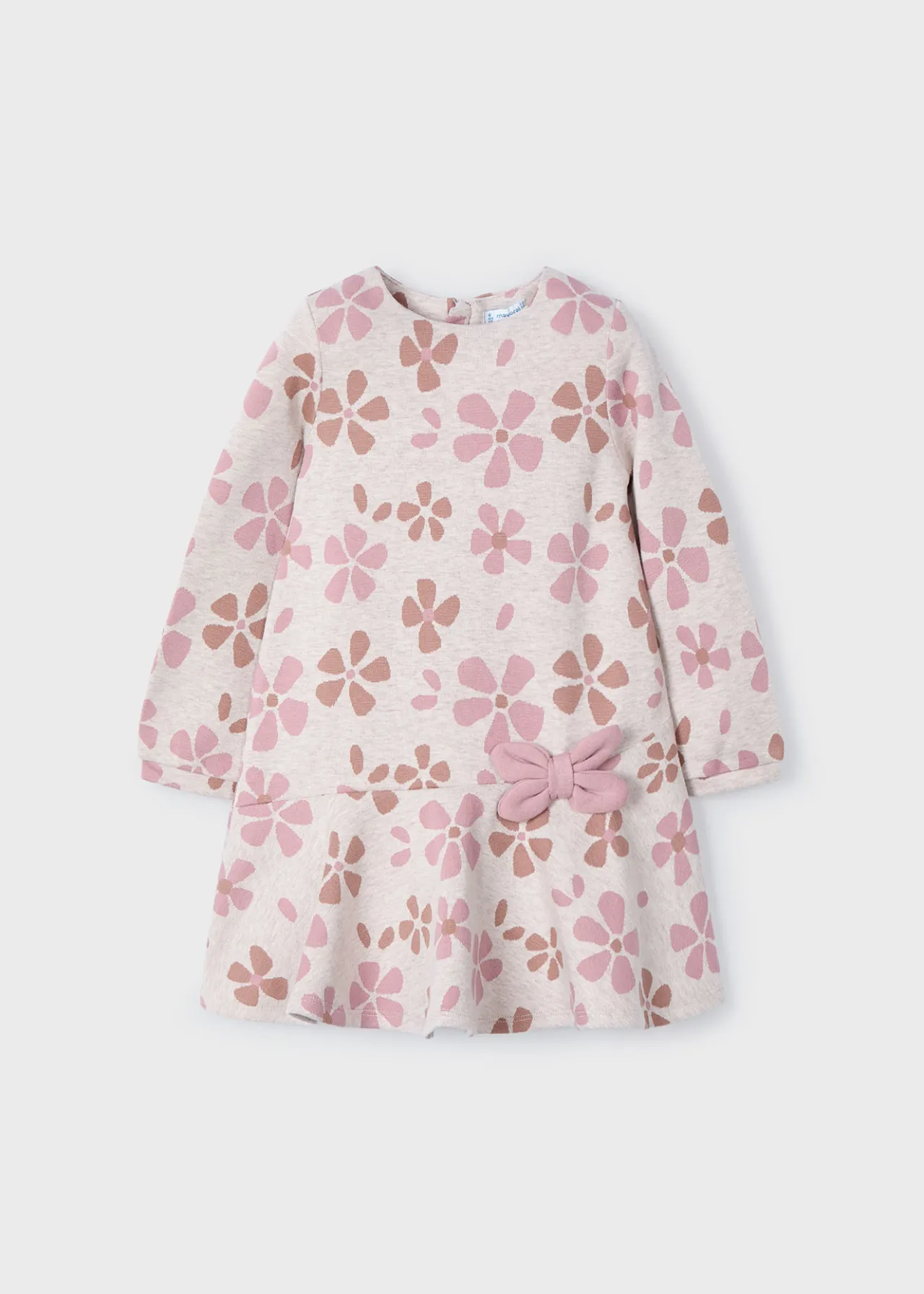Vestito jacquard fiori bambina^Mayoral Fashion